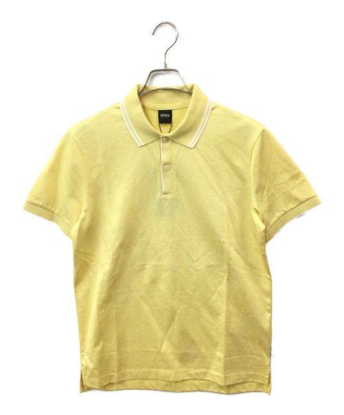 HUGO BOSS（ヒューゴ ボス）HUGO BOSS (ヒューゴ ボス) Parlay 110 ポロシャツ イエロー サイズ:S 未使用品の古着・服飾アイテム