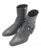 Saint Laurent Parisサンローランパリ）の古着「Wyatt Harness Ring Boots」｜ブラック