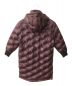 DIESEL (ディーゼル) W-Lalla Hooded logo-quilted down jacket ワインレッド サイズ:XXS 165/76A 未使用品：24800円
