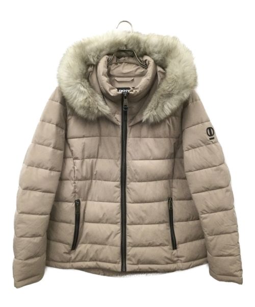 DKNY（ダナキャランニューヨーク）DKNY (ダナキャランニューヨーク) 中綿ジャケット ベージュ サイズ:XLの古着・服飾アイテム