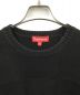 中古・古着 SUPREME (シュプリーム) Tonal Checkerboard Small Box Sweater ブラック サイズ:XL：15000円