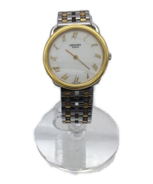HERMES（エルメス）HERMES (エルメス) クオーツ式腕時計　アルソー ホワイトの古着・服飾アイテム