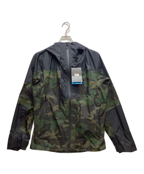DAIWA（ダイワ）DAIWA (ダイワ) レインマックス レインジャケット ブラック×グリーン サイズ:M 未使用品の古着・服飾アイテム