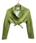 eimy istoire（エイミーイストワール）の古着「カラーデザインショートジャケット」｜黄緑
