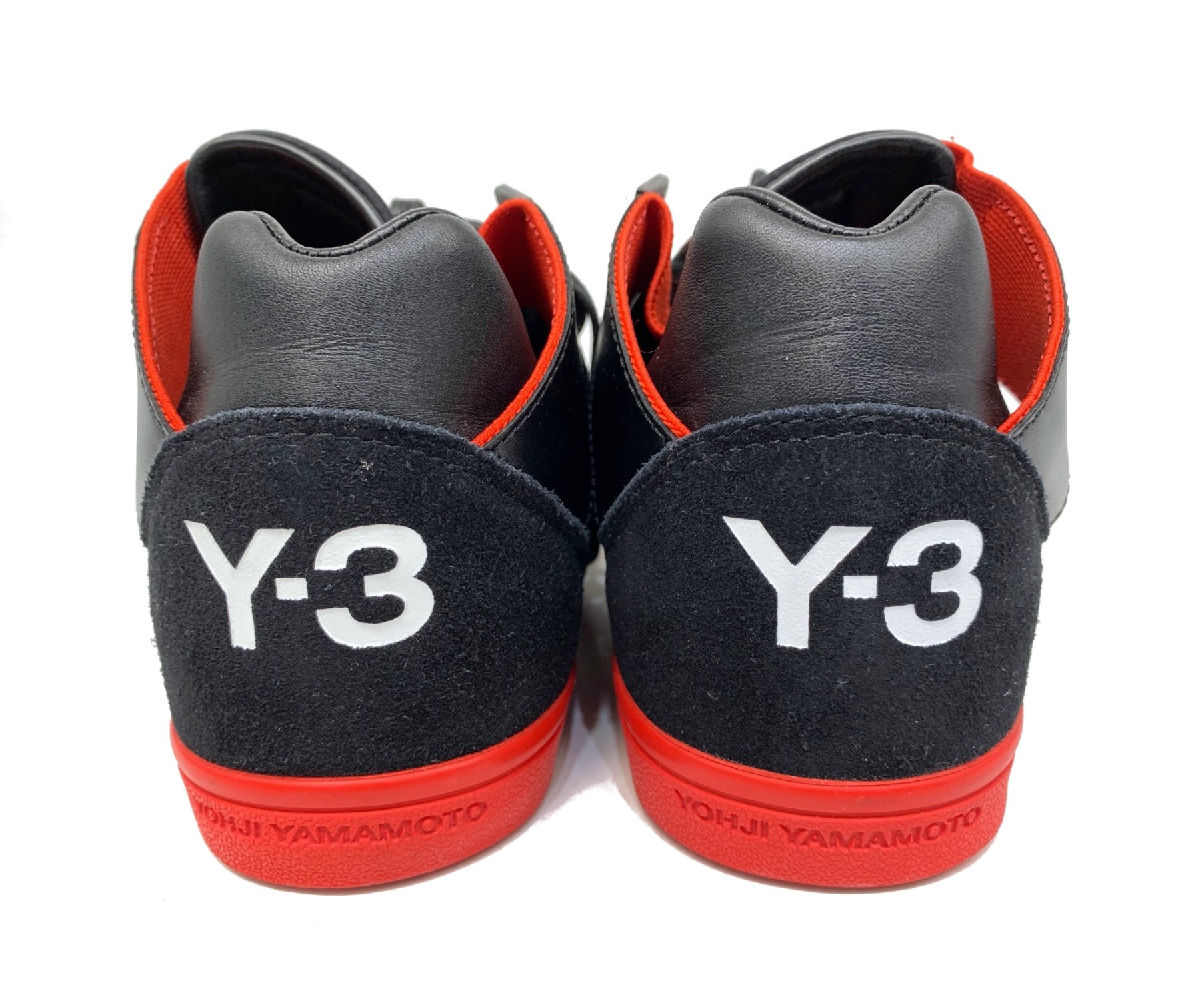 Y-3 (ワイスリー) スニーカー ブラック×レッド サイズ:25cm S83151