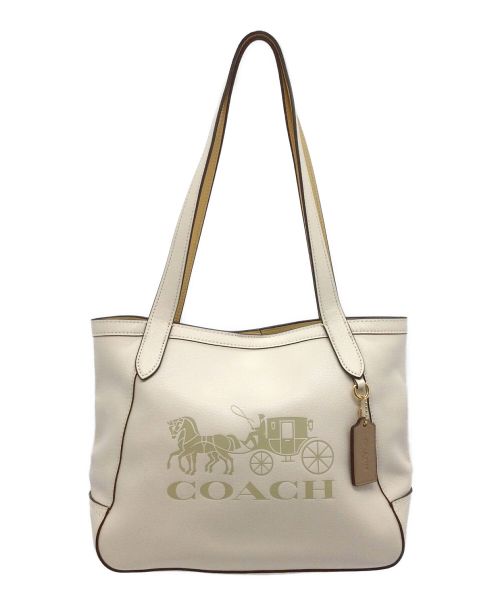 COACH（コーチ）COACH (コーチ) トートバッグ ホワイトの古着・服飾アイテム