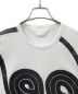 MONCLER (モンクレール) プリントTシャツ ホワイト×ブラック サイズ:2：19800円