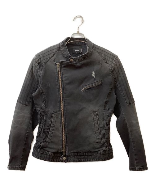 glamb（グラム）glamb (グラム) デニムライダースジャケット ブラック サイズ:Sの古着・服飾アイテム