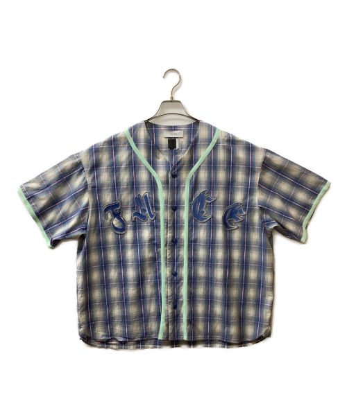 FACETASM（ファセッタズム）FACETASM (ファセッタズム) ベースボールシャツ ブルー サイズ:3の古着・服飾アイテム