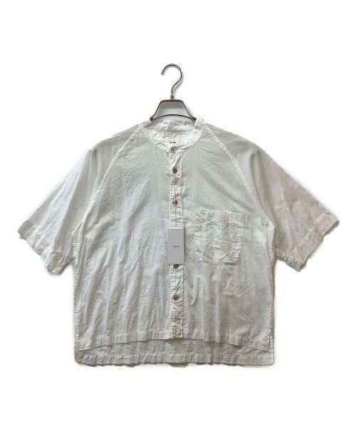 RINEN（リネン）RINEN (リネン) バンドカラーシャツ ホワイト サイズ:Freeの古着・服飾アイテム