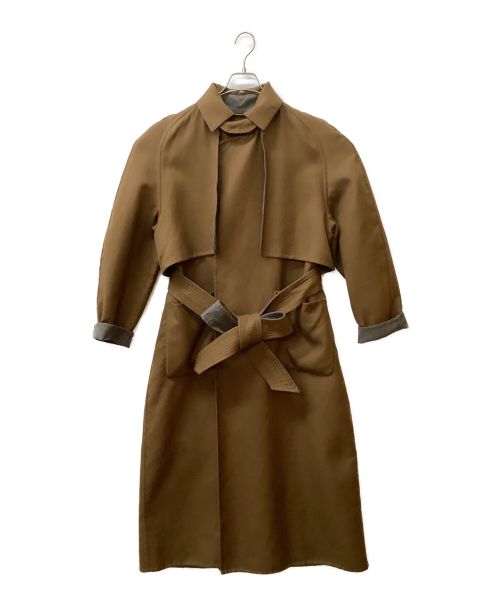 CHAOS（カオス）CHAOS (カオス) エクレントリバーコート ブラウン×グレー サイズ:Freeの古着・服飾アイテム