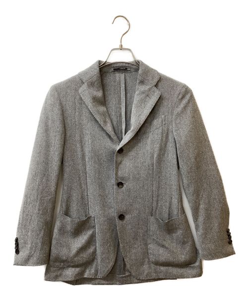 LARDINI（ラルディーニ）LARDINI (ラルディーニ) ウールシルクライトテーラードジャケット グレー サイズ:44の古着・服飾アイテム