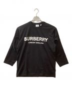 BURBERRYバーバリー）の古着「長袖プリントTシャツ」｜ブラック
