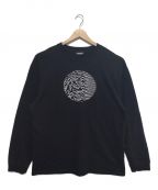 PLEASURES×Joy Divisionプレジャーズ×ジョイディビジョン）の古着「CONTROL EMBROIDERED L/S T－SHIRTS」｜ブラック