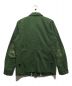 DIESEL (ディーゼル) レザーエルボーパッチM65ジャケット グリーン サイズ:S：5800円