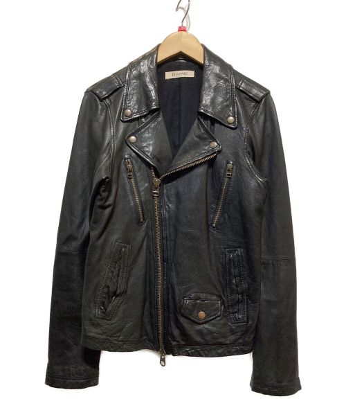 RHYNE（ライネ）RHYNE (ライネ) ライダースジャケット ブラック サイズ:Mの古着・服飾アイテム