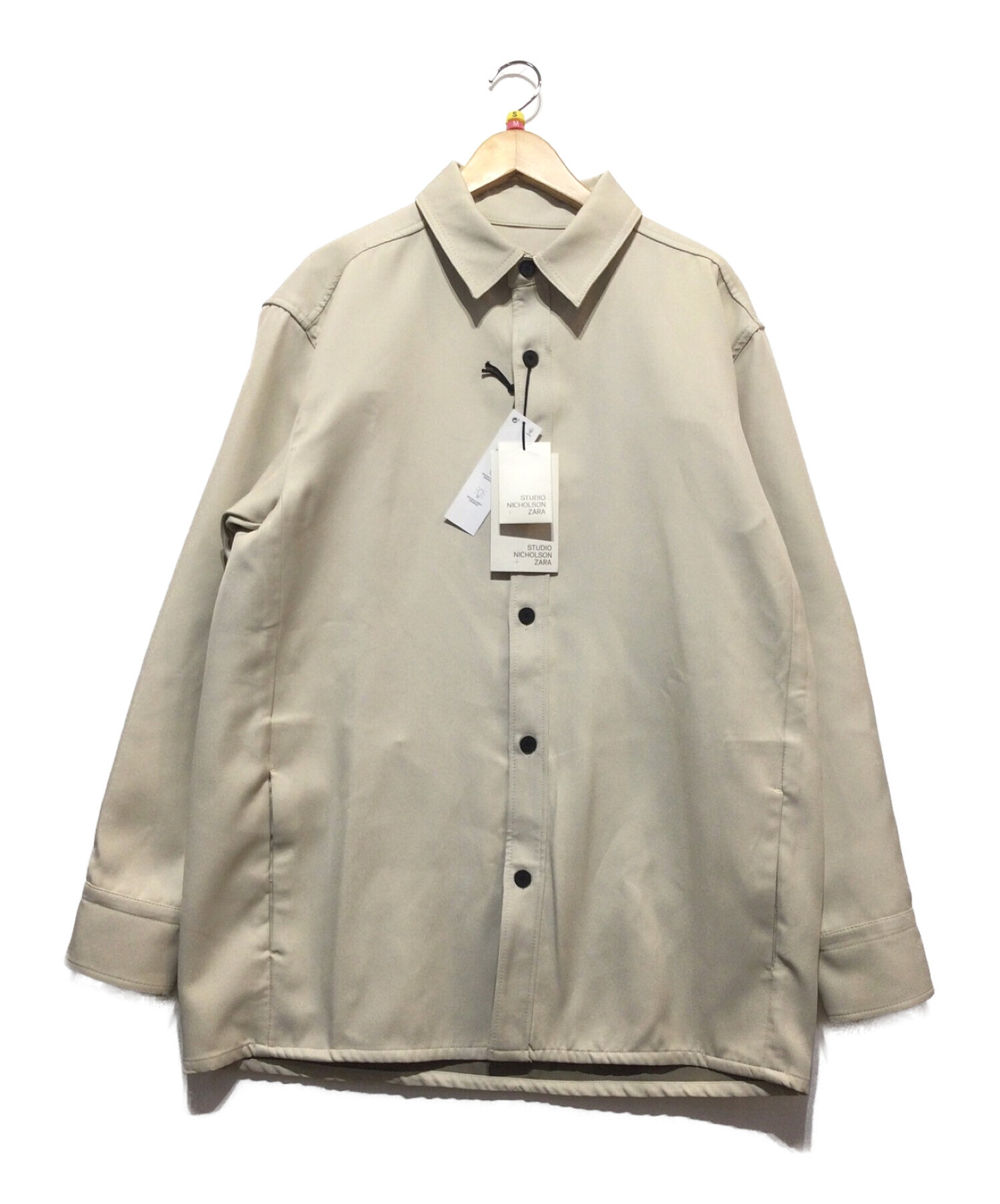 誠実】 新品タグ付きZARA スタジオニコルソン ツイル シャツジャケット L-XL