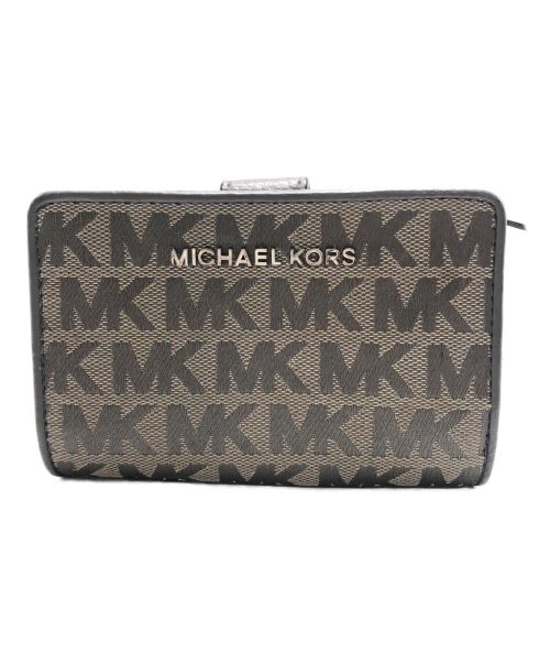 MICHAEL KORS（マイケルコース）MICHAEL KORS (マイケルコース) 2つ折り財布 グレーの古着・服飾アイテム