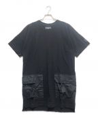 adidasアディダス）の古着「オーバーサイズポケットTシャツ」｜ブラック
