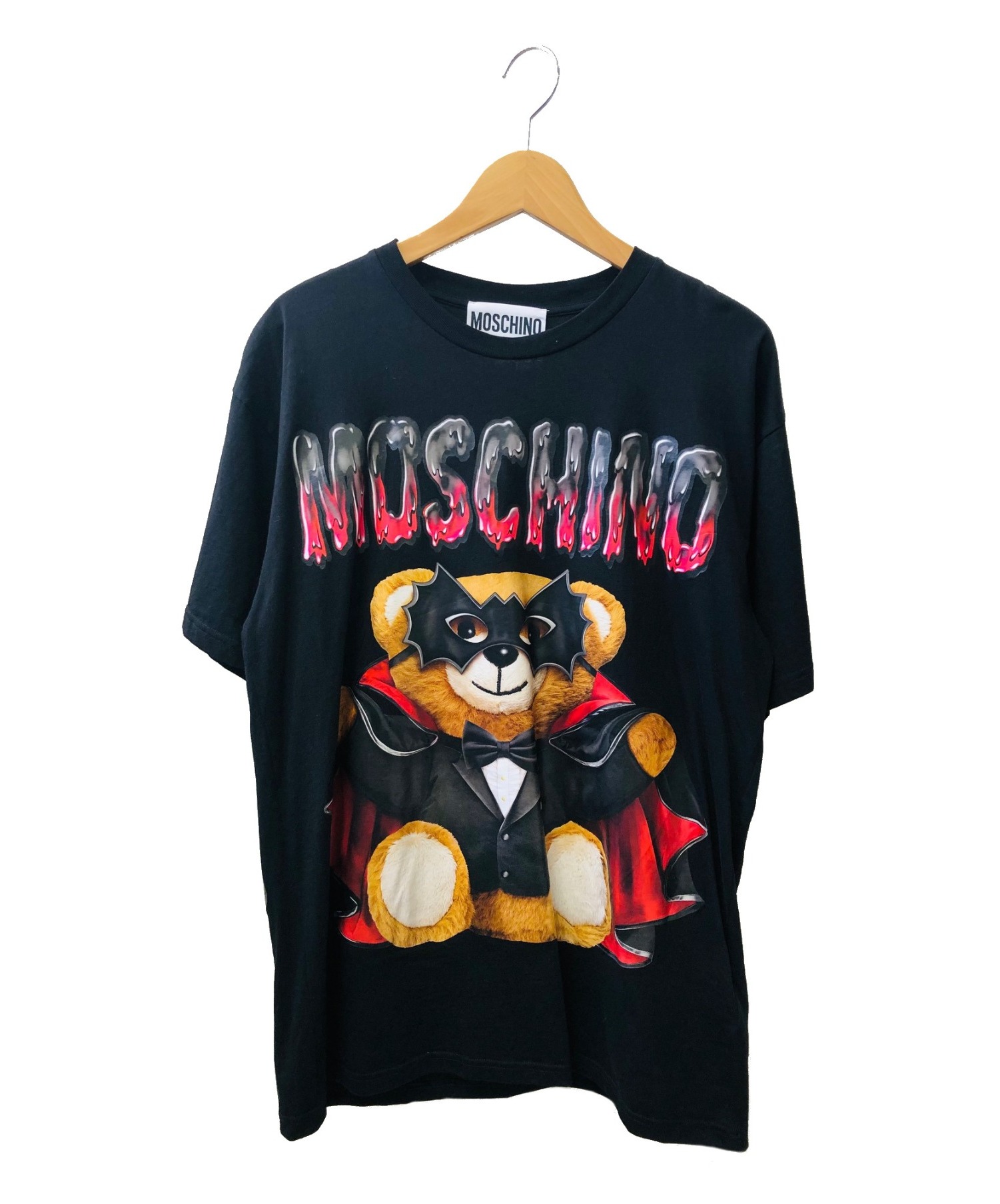 MOSCHINO (モスキーノ) バットテディーベアクマTシャツ ブラック サイズ:なし