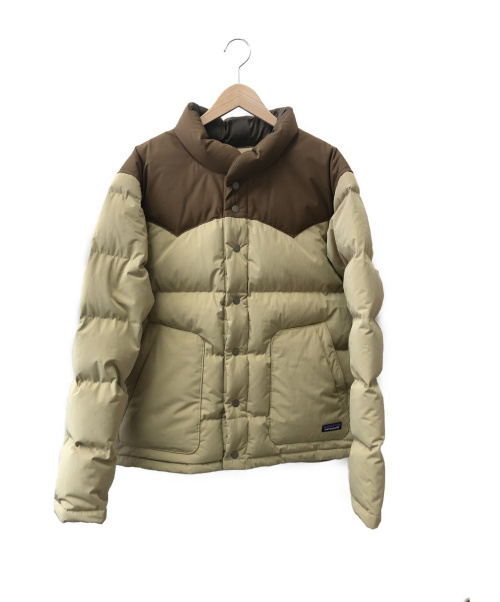 中古 古着通販 Patagonia パタゴニア メンズビビーダウンジャケット ブラウン ベージュ サイズ L 袖ヨゴレ有 ブランド 古着通販 トレファク公式 Trefac Fashion