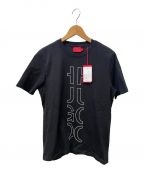 HUGO BOSS（ヒューゴ ボス）の古着「プリントTシャツ」｜ブラック