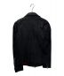 NO ID. (ノーアイディー) コーティングゴートスエードWライダースジャケット ブラック サイズ:1：7000円