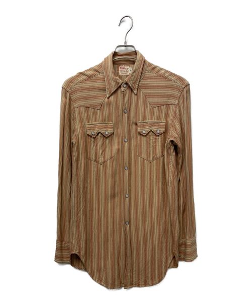 LEVI'S（リーバイス）LEVI'S (リーバイス) ウエスタンシャツ ブラウン サイズ:38の古着・服飾アイテム