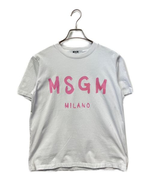 MSGM（エムエスジーエム）MSGM (エムエスジーエム) 半袖Tシャツ ホワイト サイズ:Mの古着・服飾アイテム