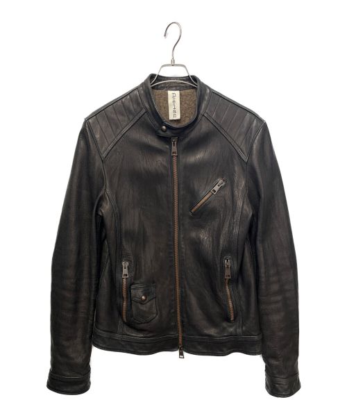 DELAN（デラン）DELAN (デラン) シングルライダースジャケット ブラック サイズ:50の古着・服飾アイテム