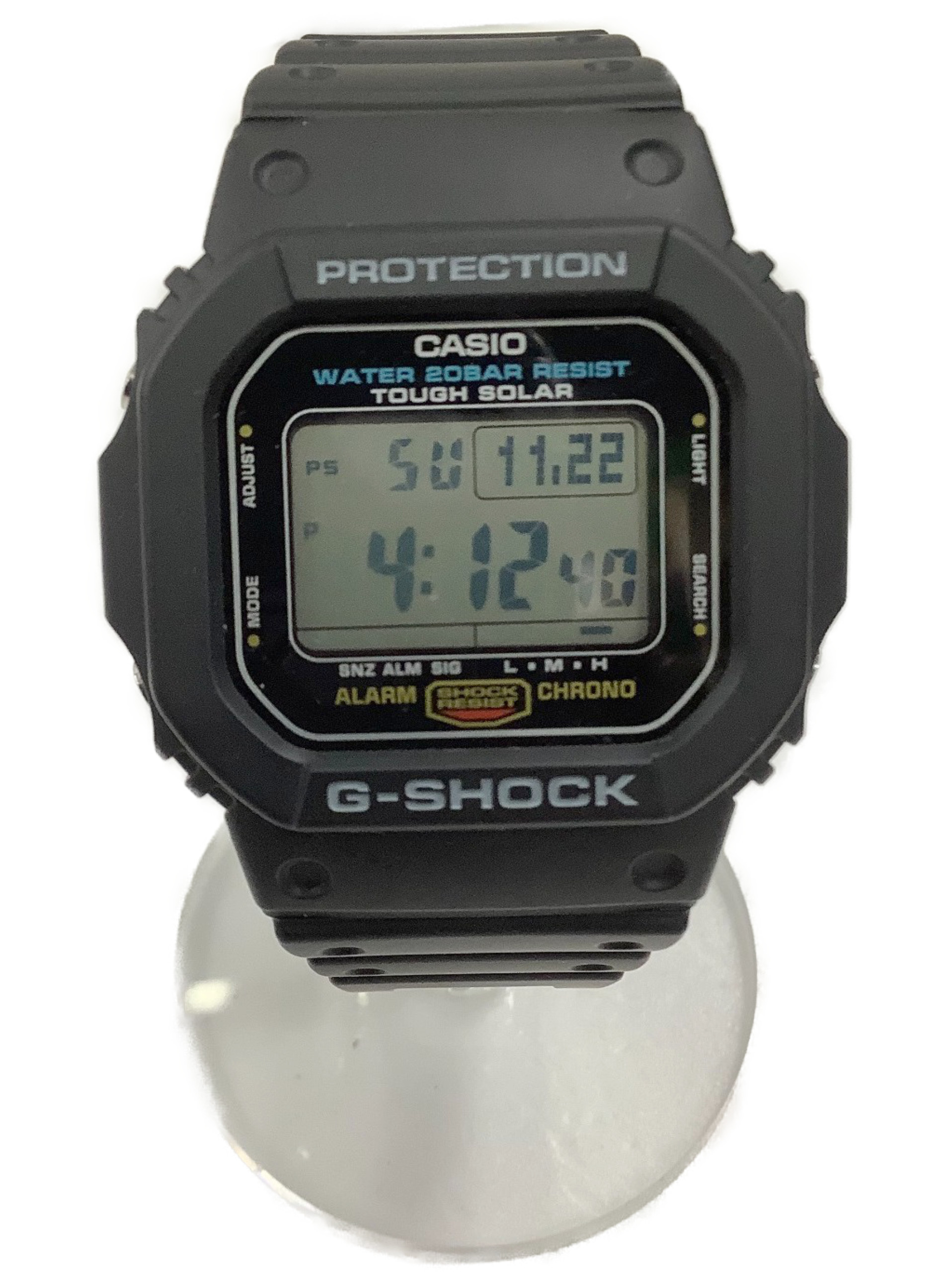 中古 古着通販 Casio カシオ 腕時計 ブラック G Shock G 5600e ソーラー充電 動作確認済み ラバー ブランド 古着通販 トレファク公式 Trefac Fashion