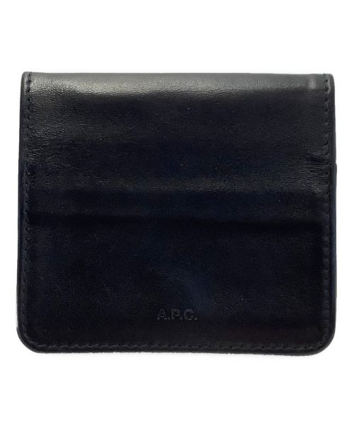 A.P.C.（アーペーセー）A.P.C. (アーペーセー) 3つ折り財布 ブラックの古着・服飾アイテム