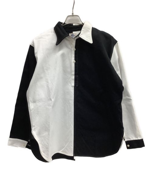 UMBRO（アンブロ）UMBRO (アンブロ) プルオーバーシャツ ブラック×ホワイト サイズ:Mの古着・服飾アイテム