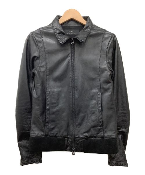 Shama（シャマ）Shama (シャマ) レザージップジャケット ブラック サイズ:38の古着・服飾アイテム