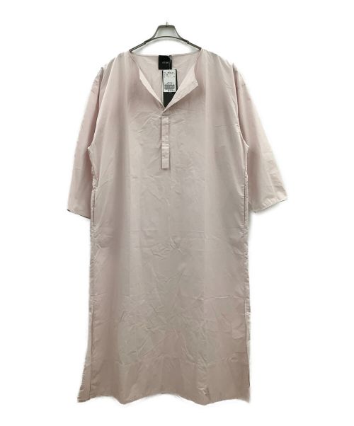 ATON（エイトン）ATON (エイトン) シャツワンピース ピンク サイズ:Mの古着・服飾アイテム