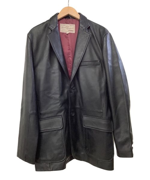AVIREX（アヴィレックス）AVIREX (アヴィレックス) レザージャケット ブラック サイズ:Lの古着・服飾アイテム