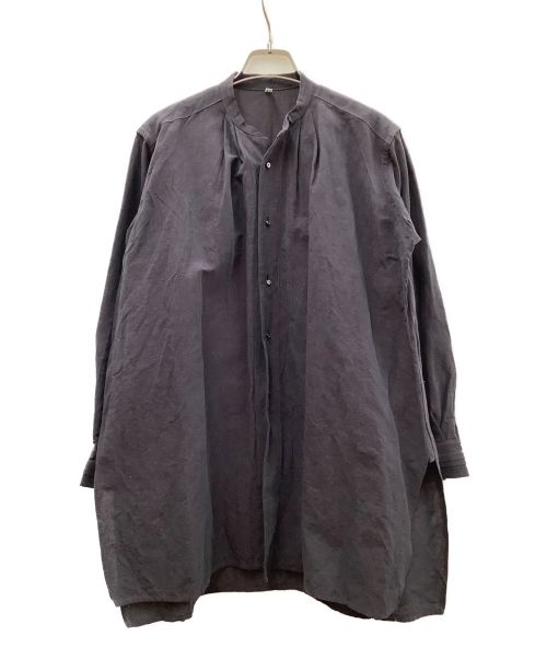 TOKIHO（トキホ）TOKIHO (トキホ) バンドカラーシャツ グレー サイズ:SIZE1の古着・服飾アイテム