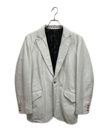 TORNADO MART（トルネードマート）の古着「レザーテーラードジャケット」｜ホワイト