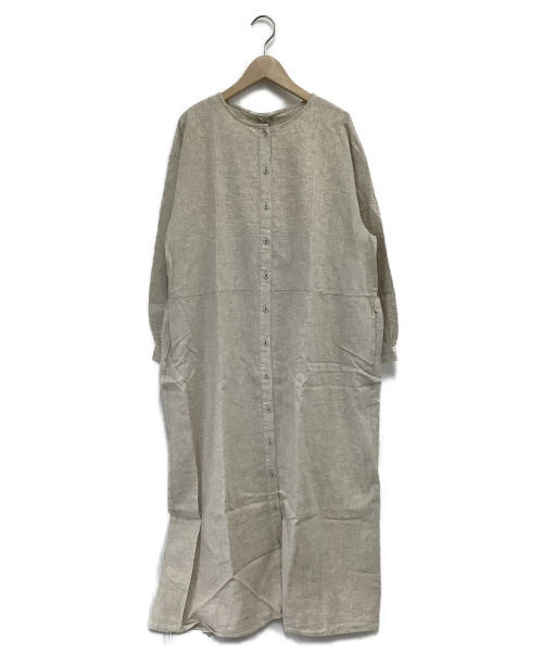 中古 古着通販 Samansa Mos2 サマンサモスモス 綿麻刺繍ワンピース ベージュ サイズ F 未使用品 ブランド 古着通販 トレファク公式 Trefac Fashion