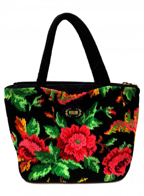 中古 古着通販 Feiler フェイラー ハンドバッグ ブラック ブランド 古着通販 トレファク公式 Trefac Fashion