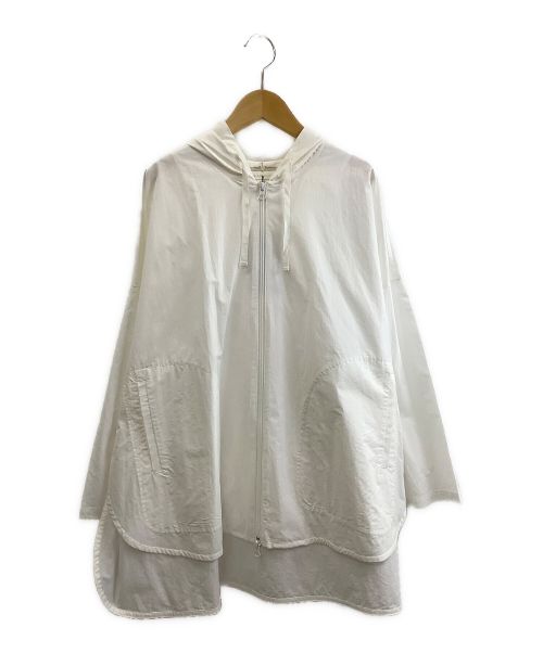 BEARDSLEY（ビアズリー）BEARDSLEY (ビアズリー) シャツフーディー ホワイト サイズ:Fの古着・服飾アイテム