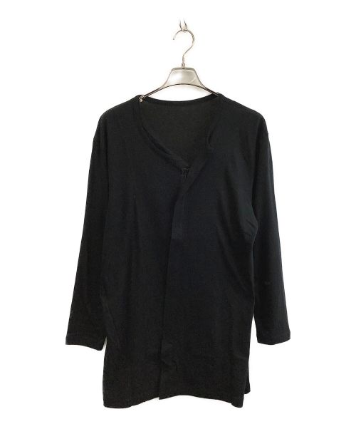 GROUND Y（グラウンドワイ）GROUND Y (グラウンドワイ) ダブル カラー ロングスリーブ ブラック サイズ:1の古着・服飾アイテム