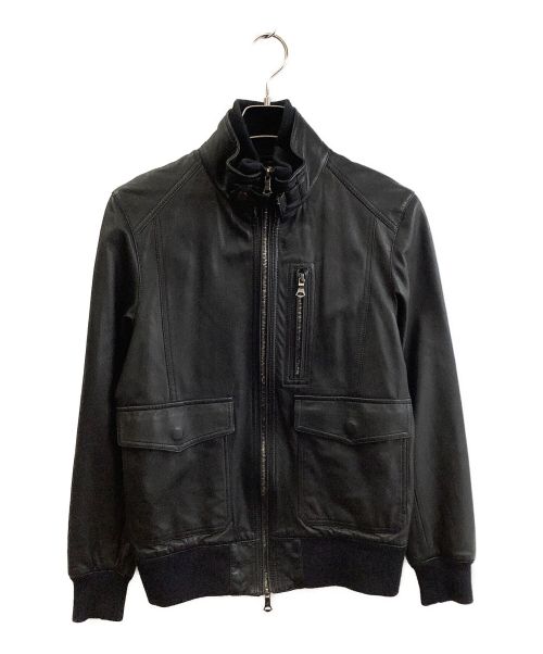 EDIFICE（エディフィス）EDIFICE (エディフィス) ラムレザージャケット ブラック サイズ:Mの古着・服飾アイテム