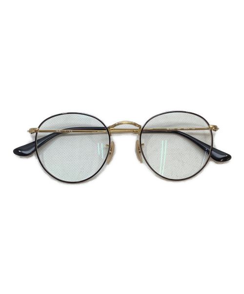 RAY-BAN（レイバン）RAY-BAN (レイバン) 伊達眼鏡 ゴールド×ブラック サイズ:50口21の古着・服飾アイテム