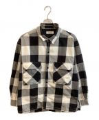 MONKEY TIMEモンキータイム）の古着「ブロックチェックシャツジャケット」｜ホワイト×ブラック