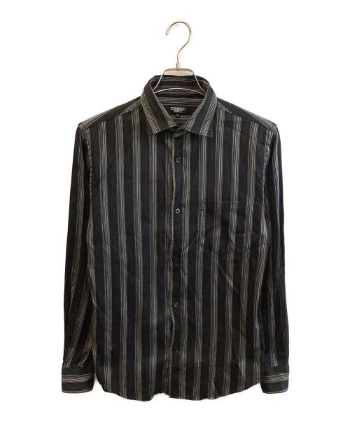 TORNADO MART（トルネードマート）TORNADO MART (トルネードマート) ストライプシャツ ブラック サイズ:Mの古着・服飾アイテム