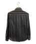 TORNADO MART (トルネードマート) ストライプシャツ ブラック サイズ:M：2480円