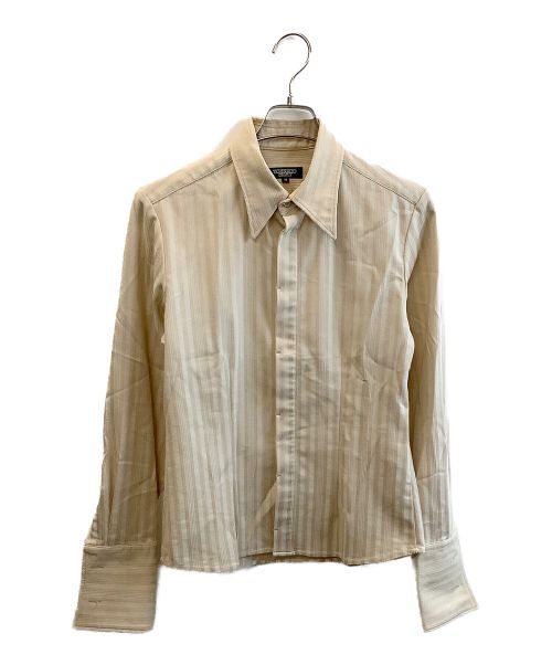 TORNADO MART（トルネードマート）TORNADO MART (トルネードマート) ストライプシャツ ベージュ サイズ:Mの古着・服飾アイテム