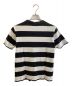 LACOSTE (ラコステ) ボーダーTシャツ ホワイト×ブラック サイズ:S：1980円