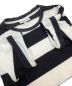 中古・古着 LACOSTE (ラコステ) ボーダーTシャツ ホワイト×ブラック サイズ:S：1980円